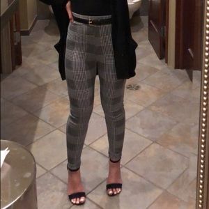Boohoo Gingham Leggings